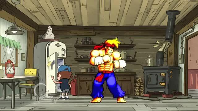 Clip from Gravity Falls - Fight Fighters
