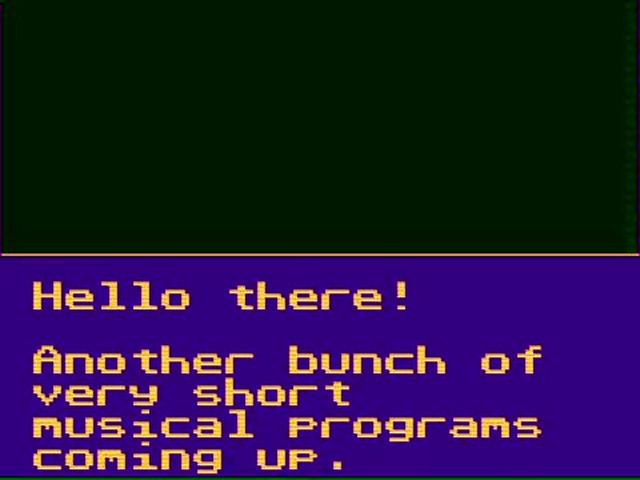 Music from very short programs-3rd iteration