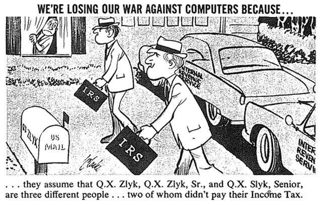 Computer anxiety cartoon from Mad Magazine