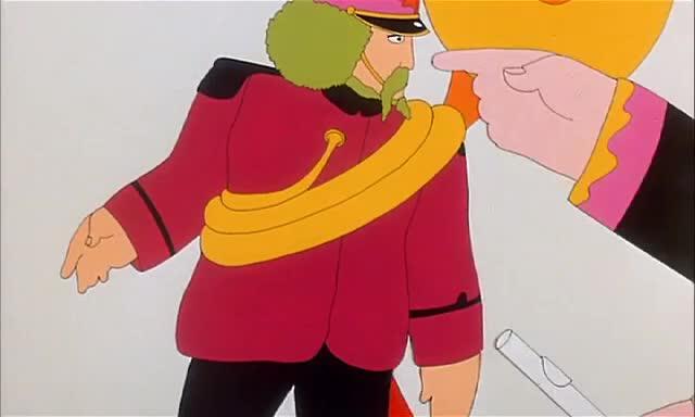 Psychedelic typography in Yellow Submarine