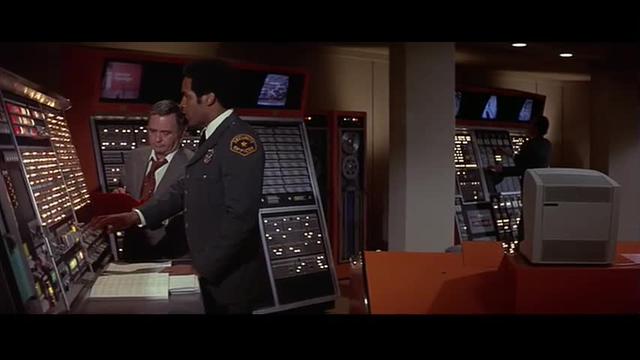 Supercomputer switch interface in The Towering Inferno