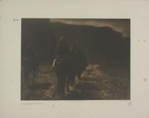 Edward Curtis. “The Vanishing Race – Navaho”, 1904, volume 1, portfolio plate 1, photogravure, 46 x 31 cm., Special Collection, Honnold Library, Claremont.
